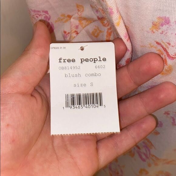 Free People Tourist Floral Design Pink Shirt Contemporary Feminine Casual - Picture 7 of 11